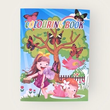 Spalvinimo knygelė Drugelia su lipdukais