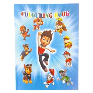 Spalvinimo knygelė Paw Patrol su lipdukais