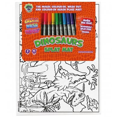 Spalvinimo kilimėlis DINOZAURAI 1 Spalvinimo kilimėlis DINOZAURAI 1
