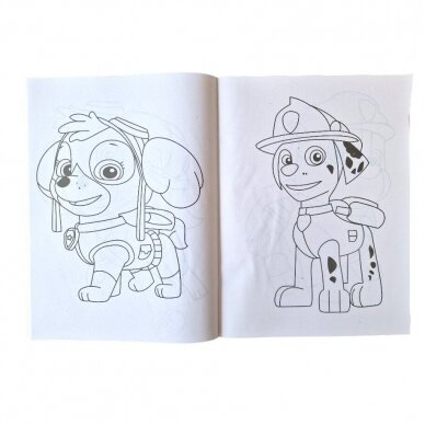 Spalvinimo knygelė Paw Patrol su lipdukais 1