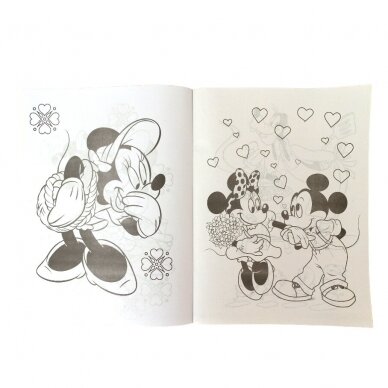 Spalvinimo knygelė su lipdukais Mickey Mouse 1