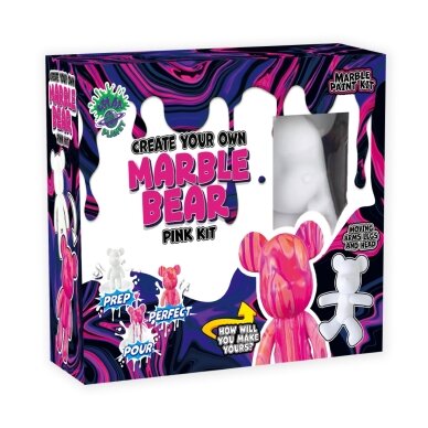 Splat Planet kūrybinis rinkinys Marble Bear, rožinis Splat Planet kūrybinis rinkinys Marble Bear, rožinis
