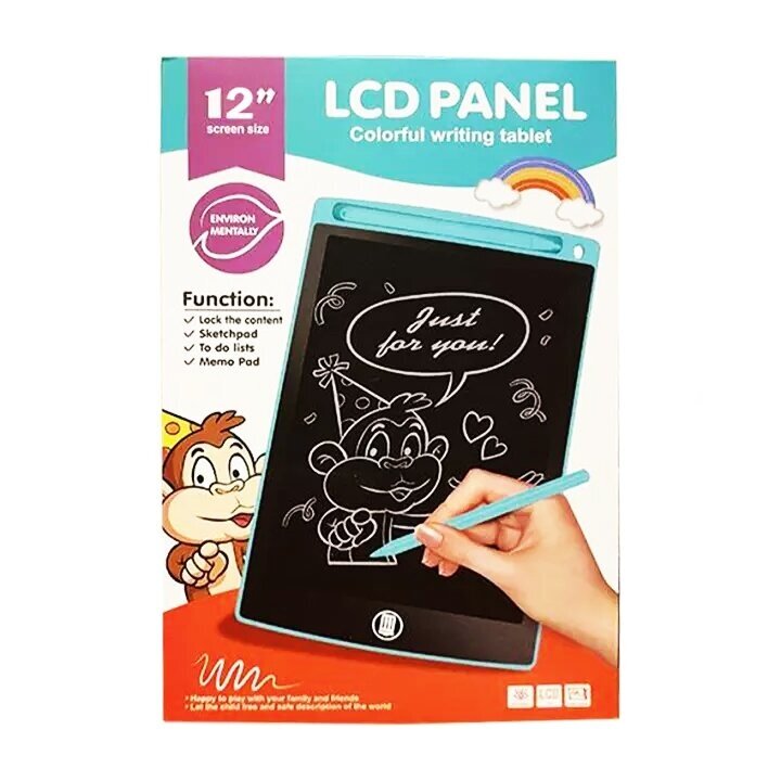 Piešimo - rašymo planšetė su LCD ekranu 12 colių