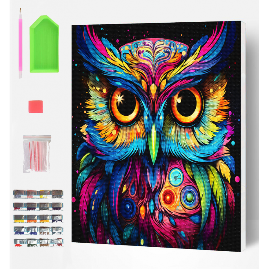 Splat Planet deimantinė dėlionė PELĖDA 30x40 cm Splat Planet deimantinė dėlionė PELĖDA 30x40 cm