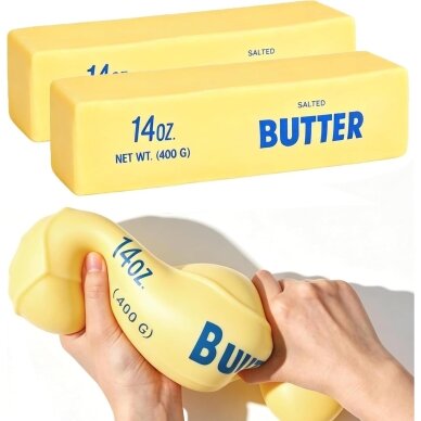 Squishy MEGA sviestas antistresinis minkomas žaislas Squishy MEGA sviestas antistresinis minkomas žaislas