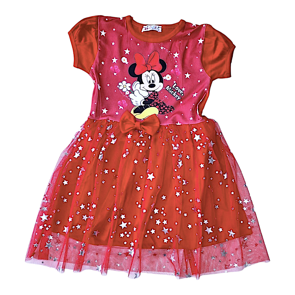 Suknelė Minnie Mouse, raudona Suknelė Minnie Mouse, raudona