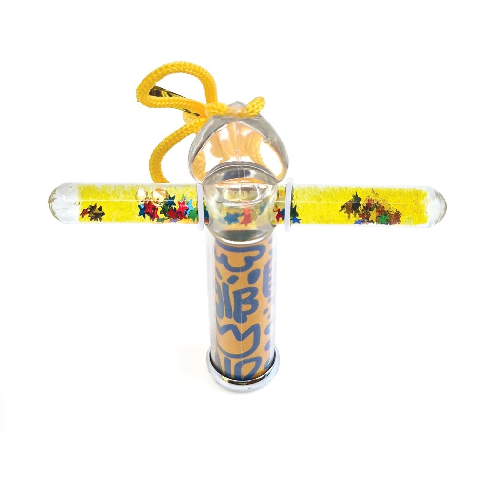Svoora kaleidoskopas su tūbele, Geltoni raštai, 10 cm 3 Svoora kaleidoskopas su tūbele, Geltoni raštai, 10 cm 3
