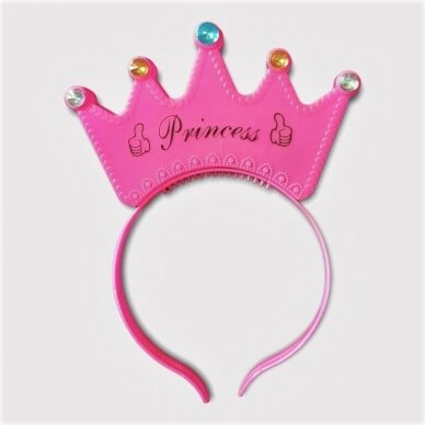 Šviečiantis lankelis Princesės karūna Šviečiantis lankelis Princesės karūna