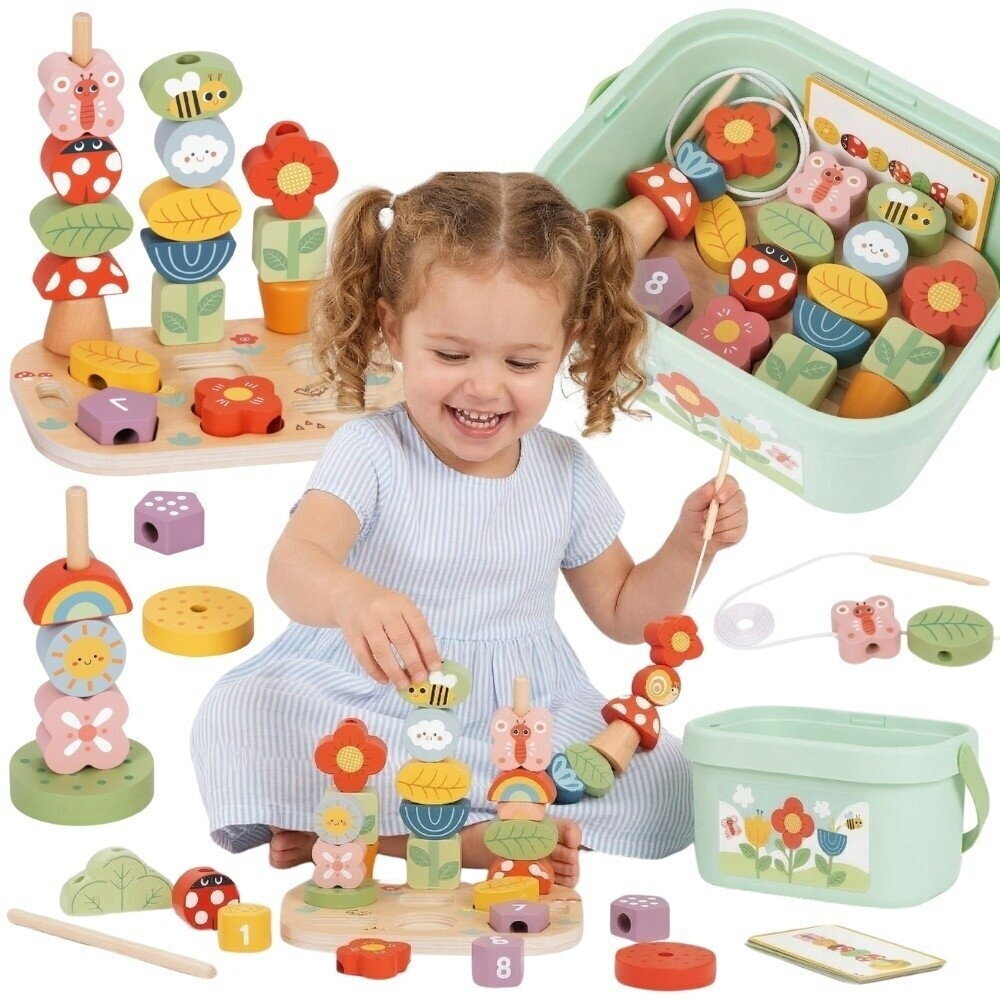 TOOKY TOY edukacinė dėžutė 5-in-1 Magic Garden Montessori