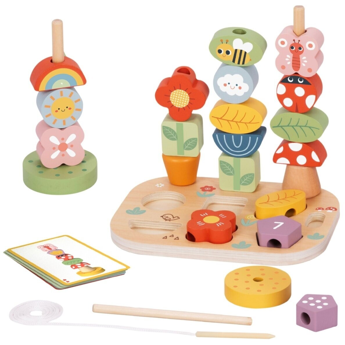 TOOKY TOY edukacinė dėžutė 5-in-1 Magic Garden Montessori 1