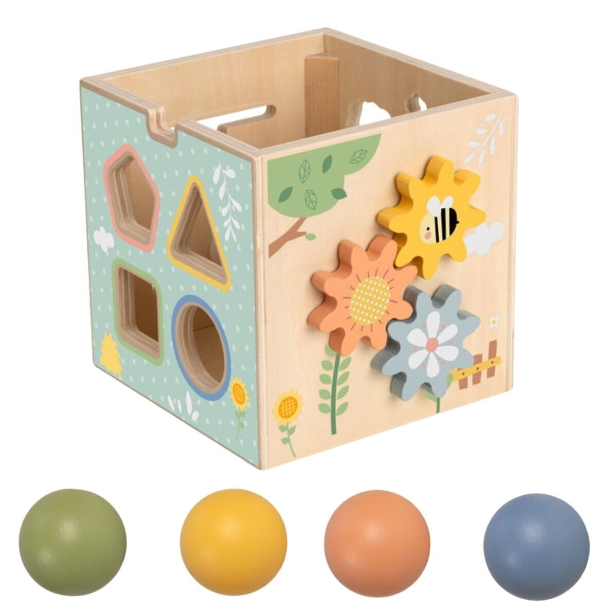 TOOKY TOY medinė edukacinė kubo formos dėlionė su spyruokle 5-in-1 7 TOOKY TOY medinė edukacinė kubo formos dėlionė su spyruokle 5-in-1 7