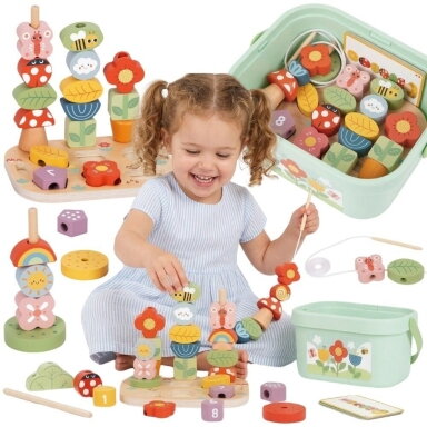 TOOKY TOY edukacinė dėžutė 5-in-1 Magic Garden Montessori