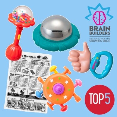 „Top5“ žaislai kūdikiams „Brain Builders“ rinkinys „Top5“ žaislai kūdikiams „Brain Builders“ rinkinys