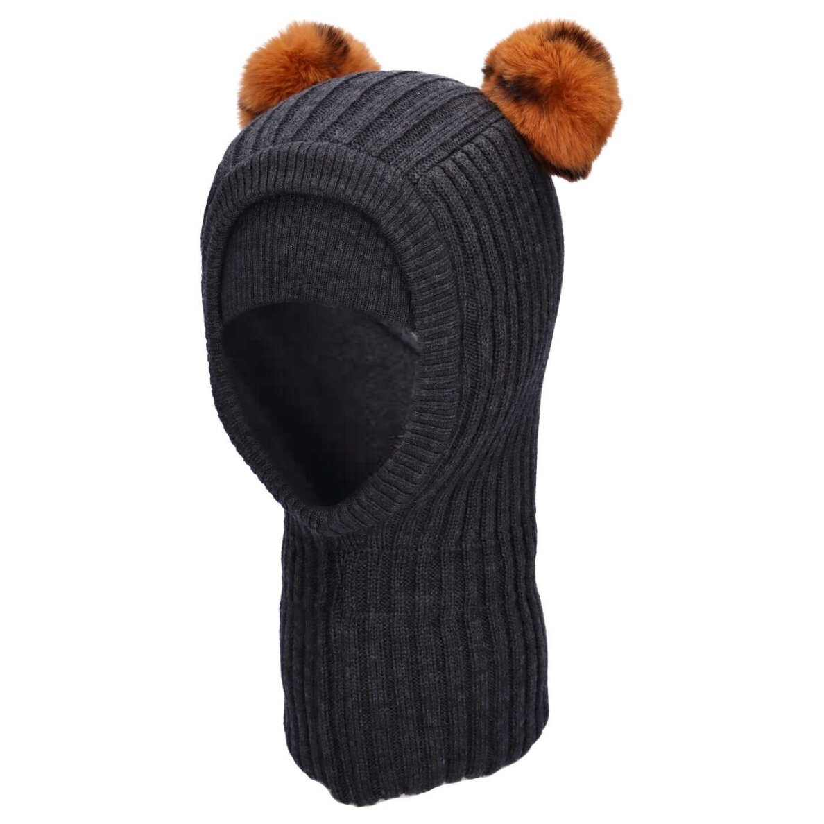 TuTu merino vilnos šalmukas su bumbulais TuTu merino vilnos šalmukas su bumbulais