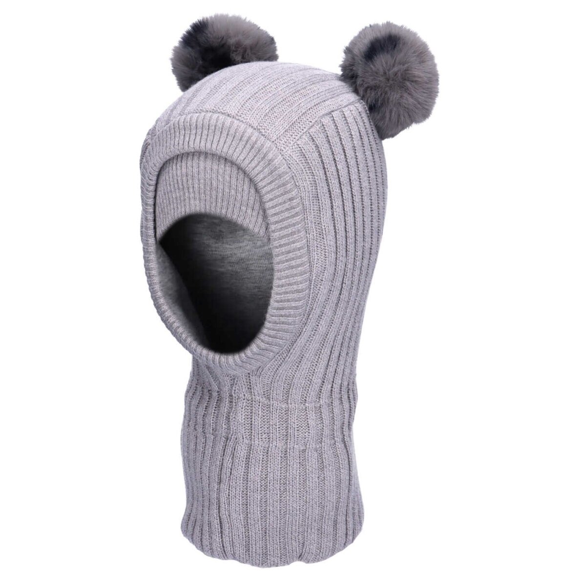 TuTu merino vilnos šalmukas su bumbulais TuTu merino vilnos šalmukas su bumbulais