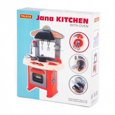 Vaikiška virtuvėlė "Jana Kitchen" su orkaite Polesie, 64 cm 2 Vaikiška virtuvėlė "Jana Kitchen" su orkaite Polesie, 64 cm 2