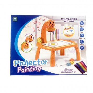 Vaikų piešimo stalas su projektorium