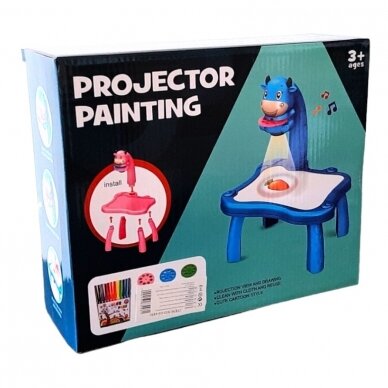 Vaikų piešimo stalas su projektoriumi