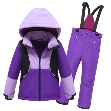 Violetinis 2 dalių Valianly žieminis kombinezonas 9516_purple