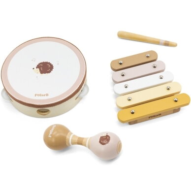 VIGA PolarB muzikos instrumentų rinkinys su ežiuku 6 VIGA PolarB muzikos instrumentų rinkinys su ežiuku 6