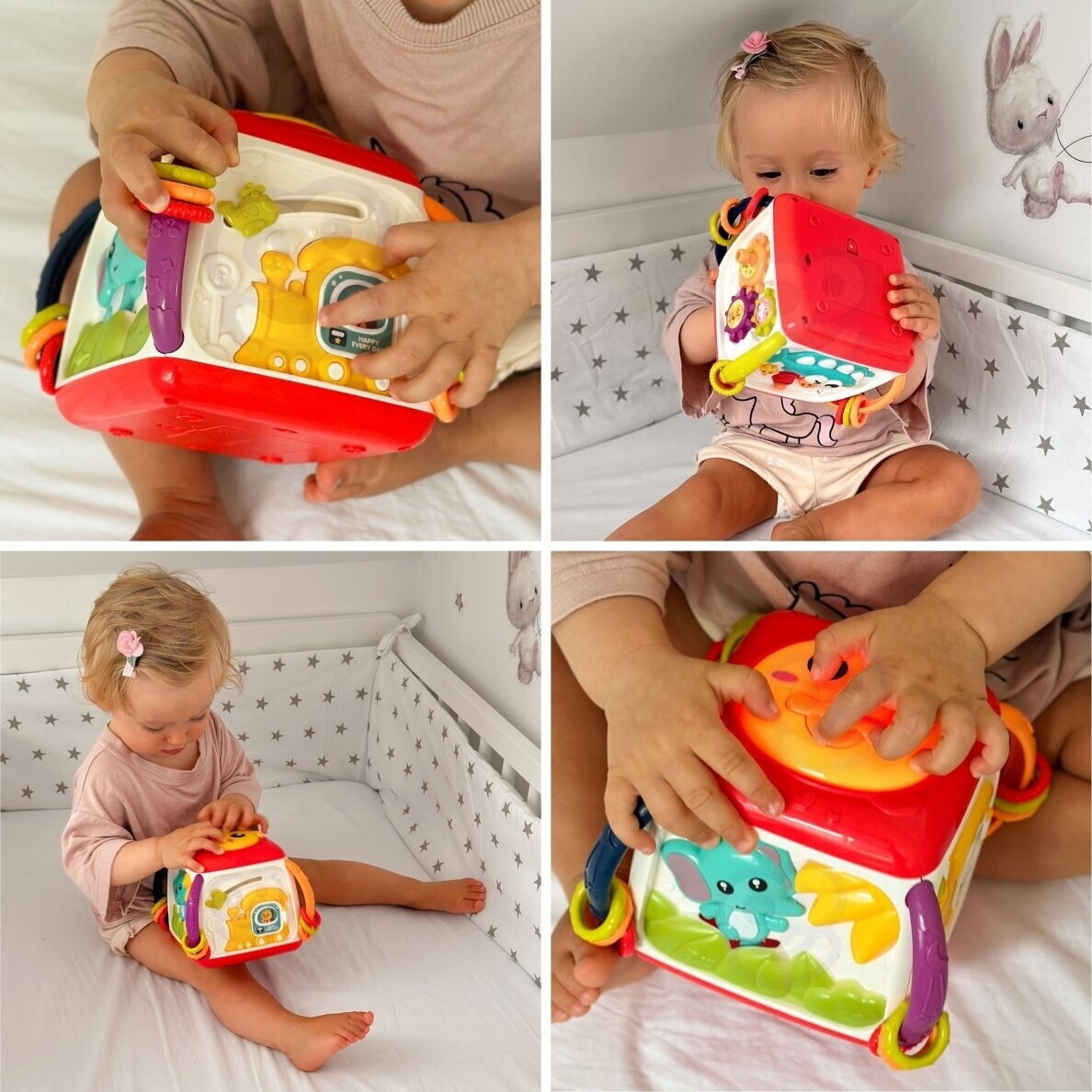 WOOPIE BABY Interaktyvus daugiafunkcis edukacinis kubas 18m+ 8