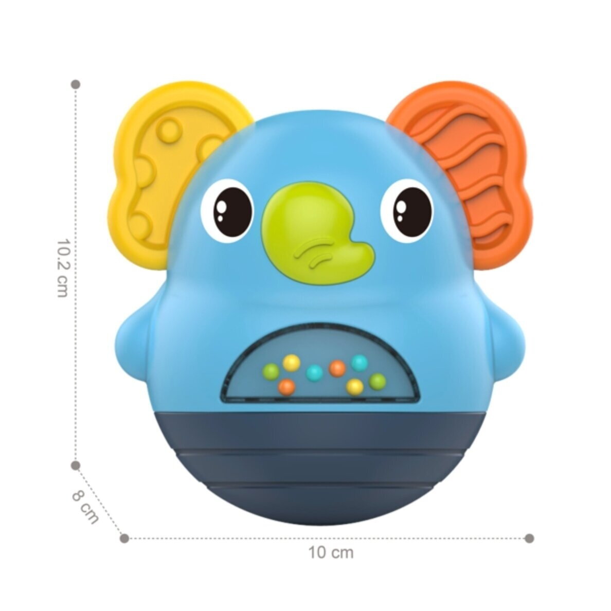 WOOPIE BABY Kūdikių barškutis Drambliukas sensorinis interaktyvus 6 mėn.+ 1 WOOPIE BABY Kūdikių barškutis Drambliukas sensorinis interaktyvus 6 mėn.+ 1