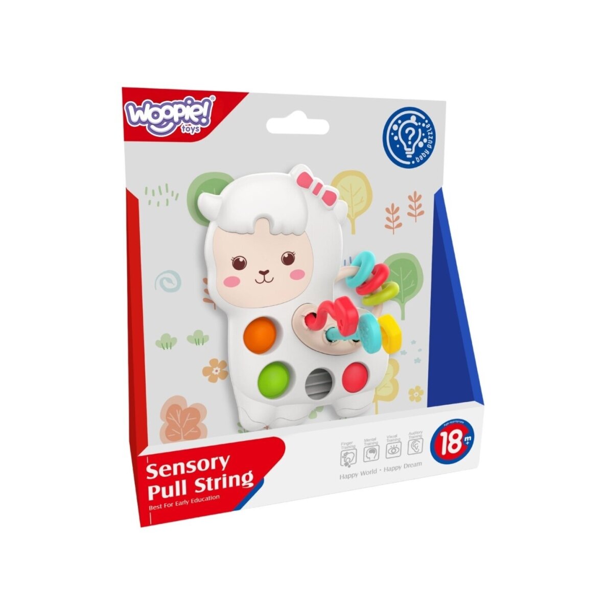 WOOPIE BABY Sensorinis Manipuliacinis Žaislas Montessori Lama 4