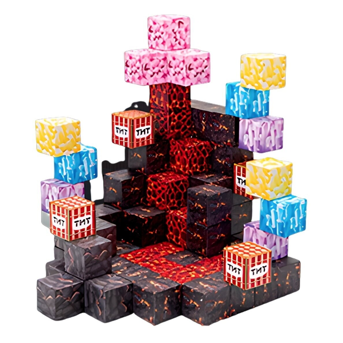 WOOPIE magnetinės kaladėlės kubeliai Pixels 74 vnt. 1 WOOPIE magnetinės kaladėlės kubeliai Pixels 74 vnt. 1