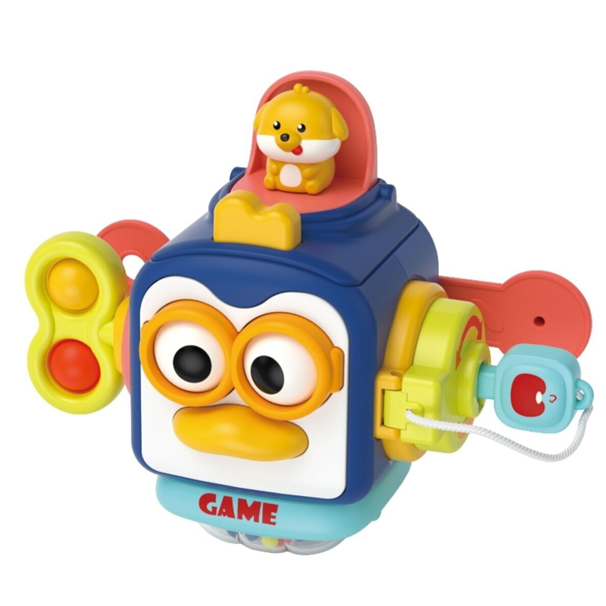 WOOPIE Montessori sensorinis kubas PINGVINAS 6-in-1 4 WOOPIE Montessori sensorinis kubas PINGVINAS 6-in-1 4
