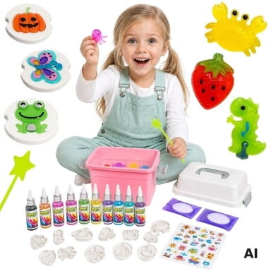WOOPIE kūrybinis rinkinys Magical Water World gelinių figūrėlių kūrimui 30 vnt.