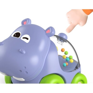 WOOPIE BABY Barškantis automobiliukas Hipopotamas 2