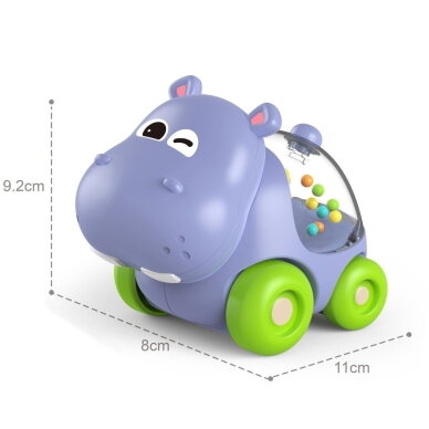 WOOPIE BABY Barškantis automobiliukas Hipopotamas 4