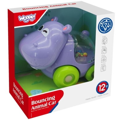 WOOPIE BABY Barškantis automobiliukas Hipopotamas 5 WOOPIE BABY Barškantis automobiliukas Hipopotamas 5