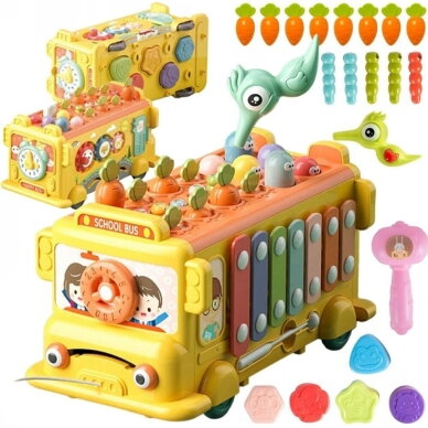 WOOPIE BABY Interaktyvus Montessori edukacinis autobusiukas 6 in 1