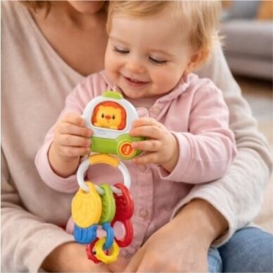 Woopie Baby interaktyvus žaislinis barškutis - kramtukas "Automobilio raktai" 1 Woopie Baby interaktyvus žaislinis barškutis - kramtukas "Automobilio raktai" 1