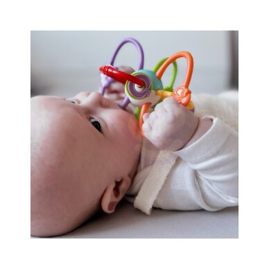 WOOPIE BABY Sensorinis žaislas 2in1: Barškutis ir kramtukas 5 WOOPIE BABY Sensorinis žaislas 2in1: Barškutis ir kramtukas 5