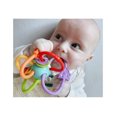 WOOPIE BABY Sensorinis žaislas 2in1: Barškutis ir kramtukas 6 WOOPIE BABY Sensorinis žaislas 2in1: Barškutis ir kramtukas 6