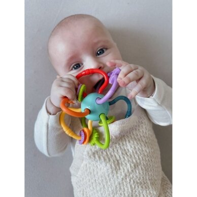 WOOPIE BABY Sensorinis žaislas 2in1: Barškutis ir kramtukas 1 WOOPIE BABY Sensorinis žaislas 2in1: Barškutis ir kramtukas 1