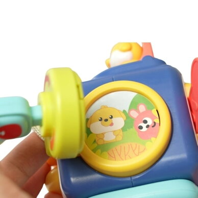 WOOPIE Montessori sensorinis kubas PINGVINAS 6-in-1 2