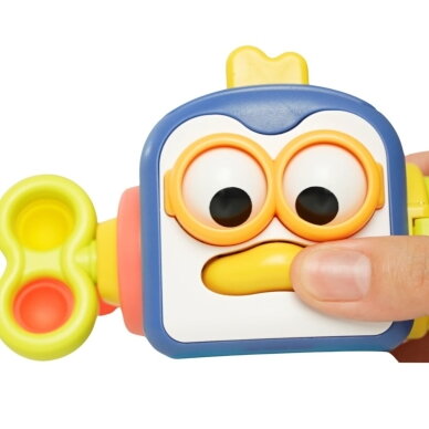 WOOPIE Montessori sensorinis kubas PINGVINAS 6-in-1 11