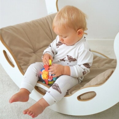 WOOPIE Montessori sensorinis kubas PINGVINAS 6-in-1 7