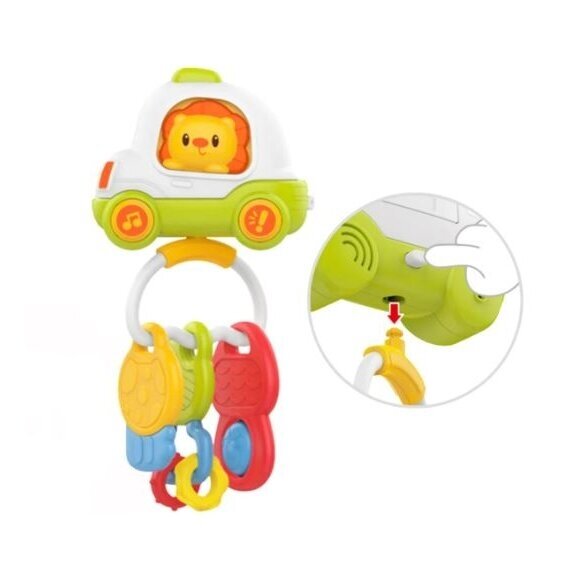 Woopie Baby interaktyvus žaislinis barškutis - kramtukas "Automobilio raktai" 3