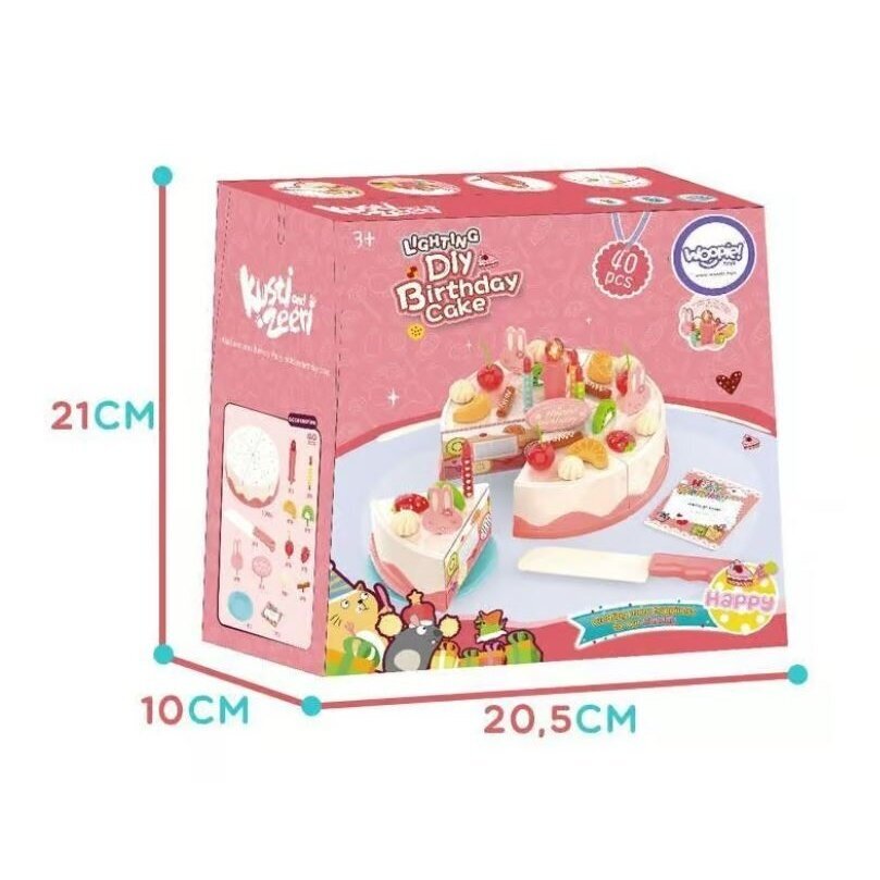 WOOPIE Gimtadienio tortas su vaisiais 3