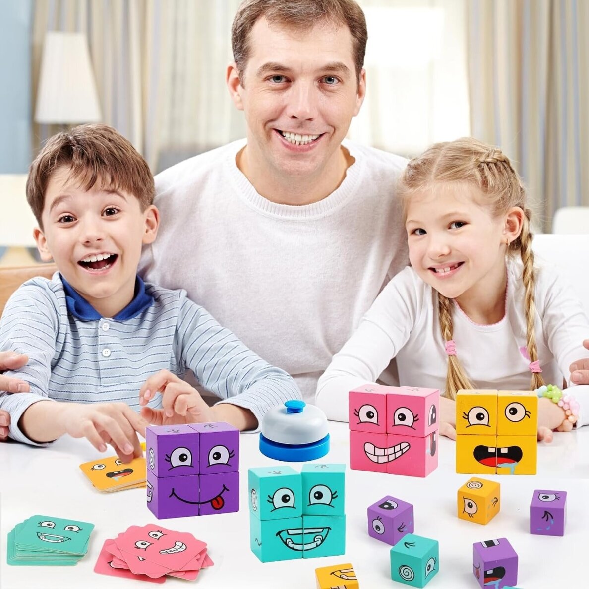 Žaidimų kaladėlės veido emocijos 1 Žaidimų kaladėlės veido emocijos 1