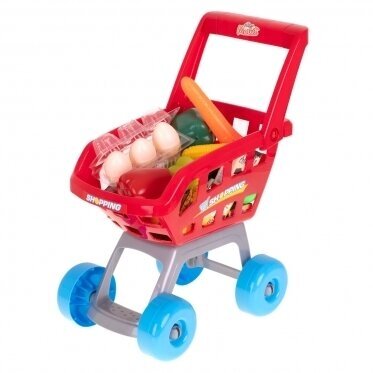 Žaislų rinkinys "Parduotuvė ir pirkinių vežimėlis", 47 vnt 1