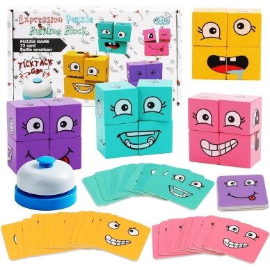 Žaidimų kaladėlės veido emocijos Žaidimų kaladėlės veido emocijos