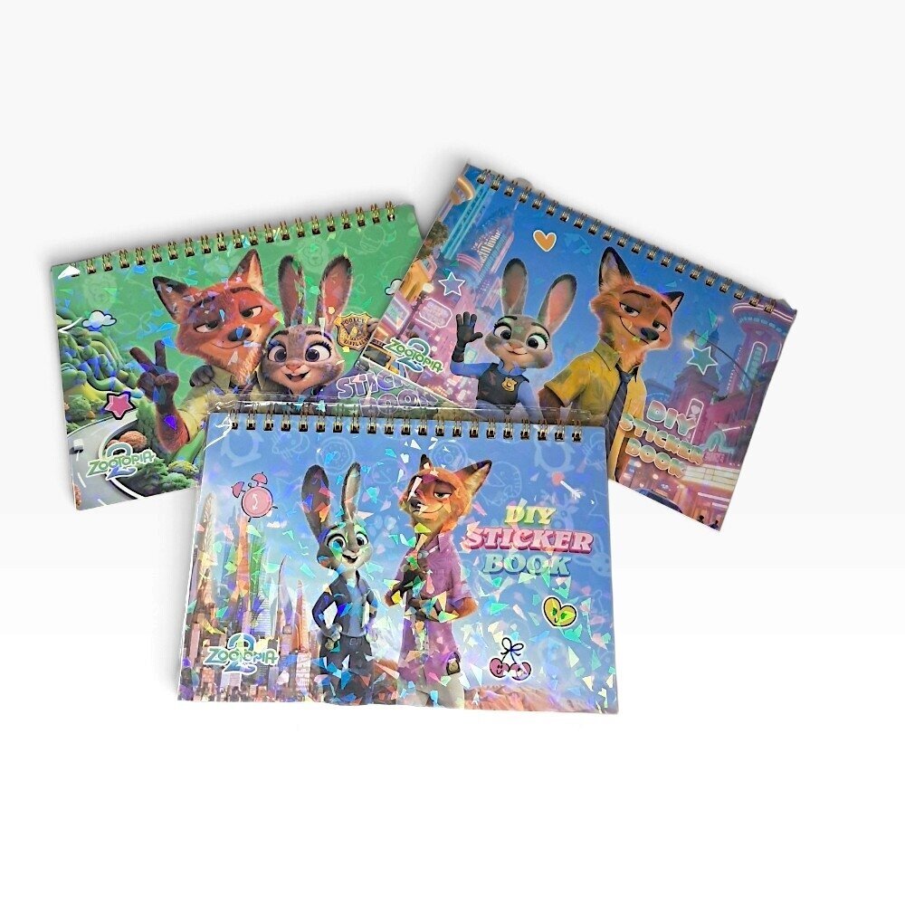 Zootopia „DIY Sticker Book“ – kūrybinė lipdukų knygelė vaikams Zootopia „DIY Sticker Book“ – kūrybinė lipdukų knygelė vaikams