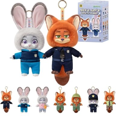 Zootopia / Zootropolis 2 Labubu style žaislas su pakabuku - siurprizas Zootopia / Zootropolis 2 Labubu style žaislas su pakabuku - siurprizas